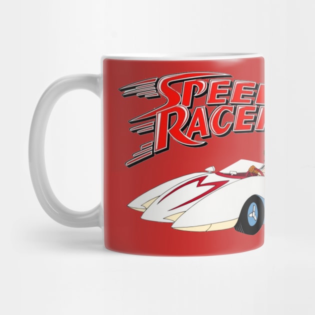 Speed Racer Mach 5 vintage TV cartoon by Surfer Dave Designs